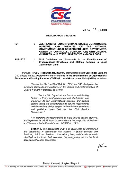 csc qualification standards manual 2023|CSC MC 12 s. 2022: 2022 Guidelines and Standards in the .